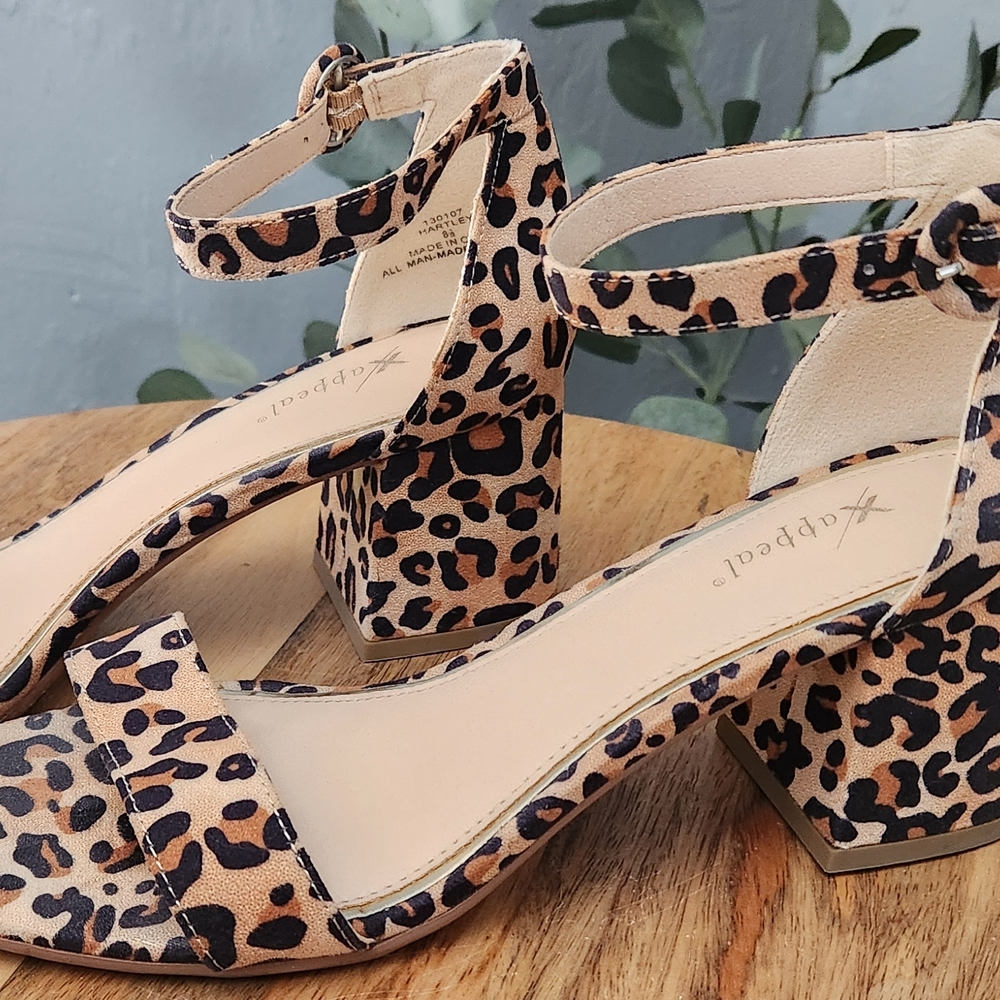 Xappeal Brown and Black Heels